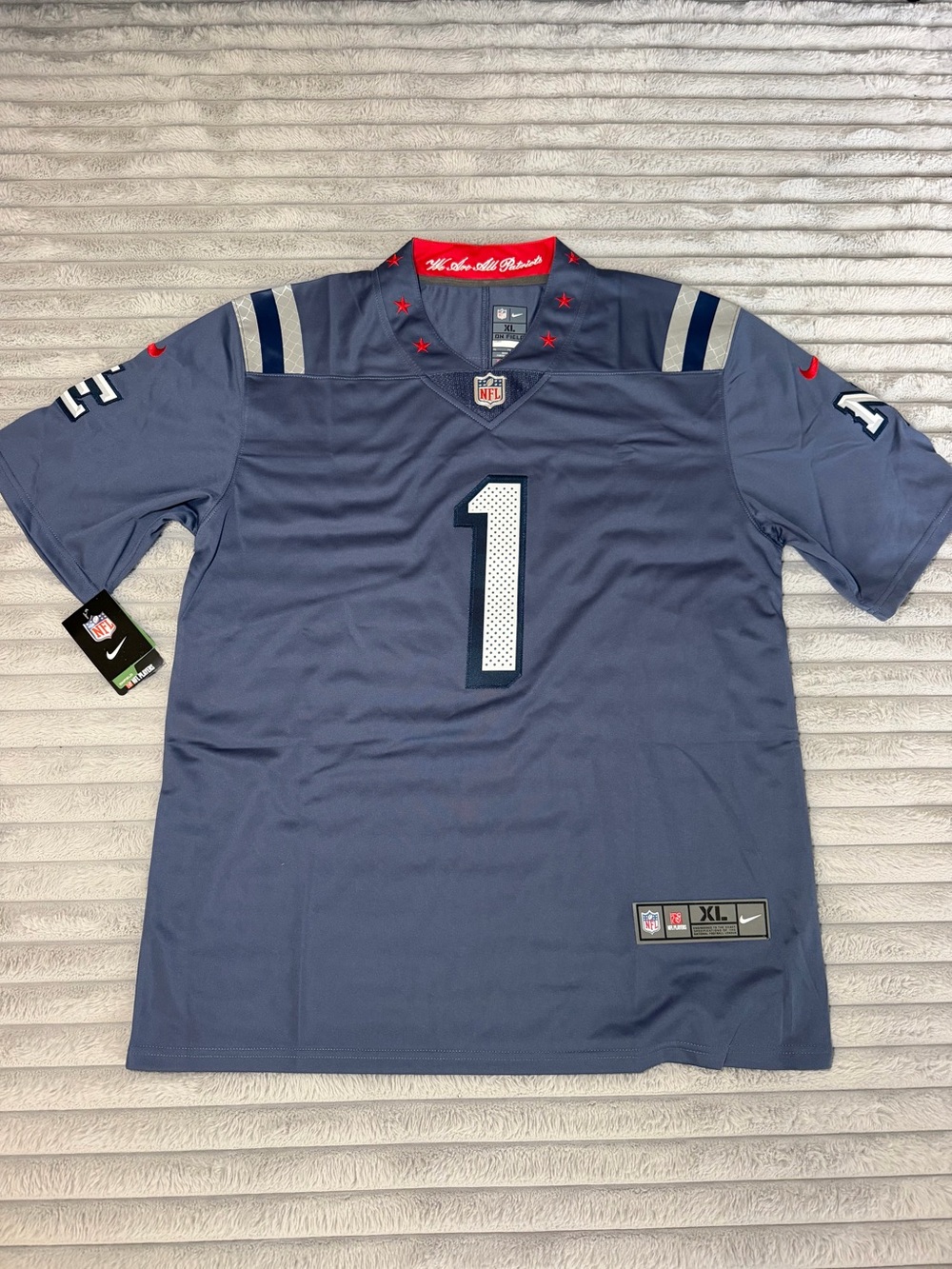 NFL New England Patriots Navy Blue Football Jersey